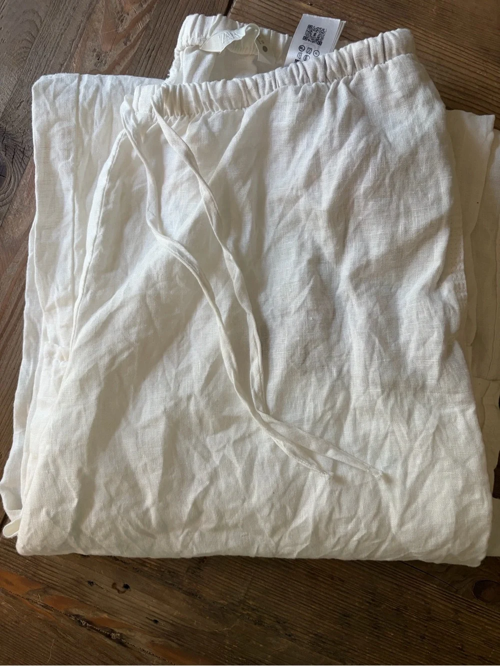Zara wide leg Linen pants M